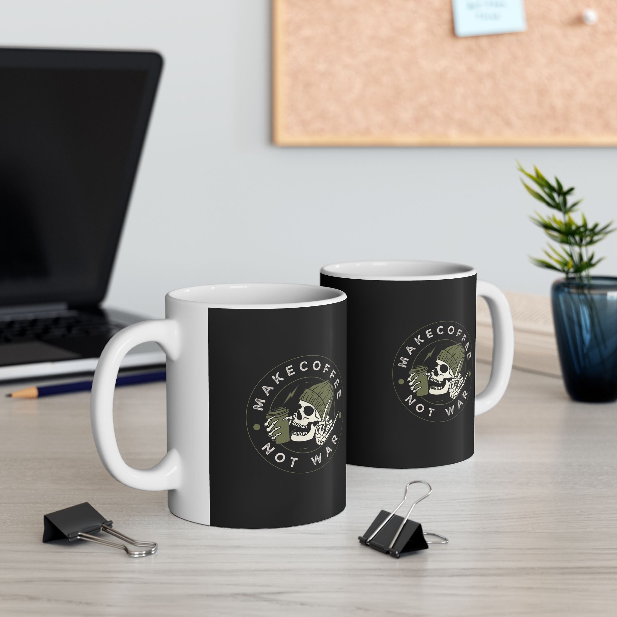 Make Coffee Not War Coffee Mug Printify