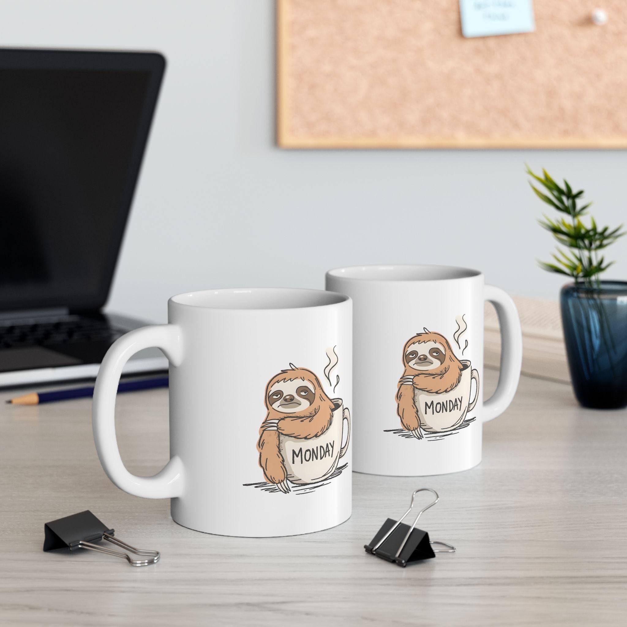 Monday Sloth Coffee Mug