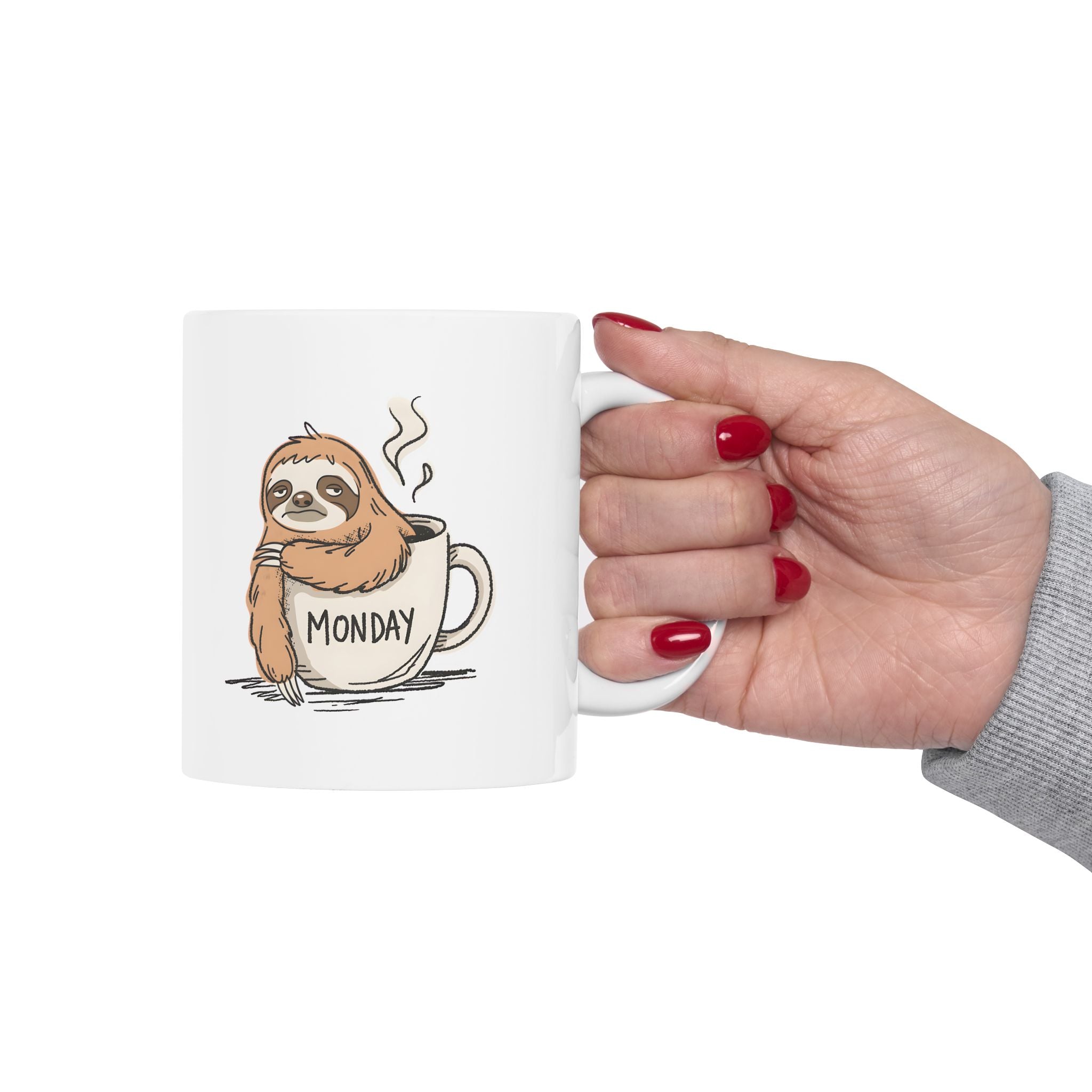 Monday Sloth Coffee Mug