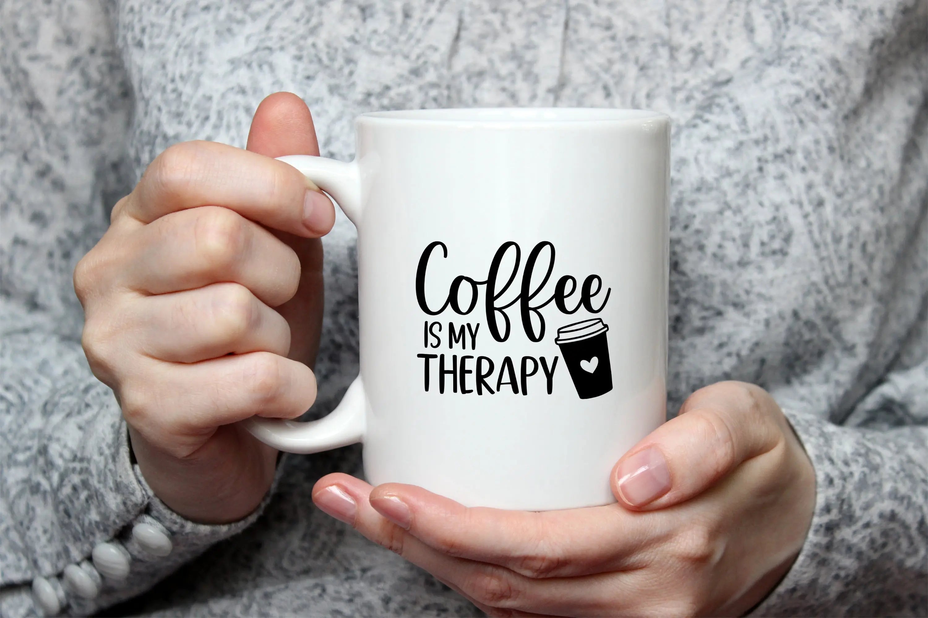Coffee Is My Therapy Ceramic Mug - Vanyra