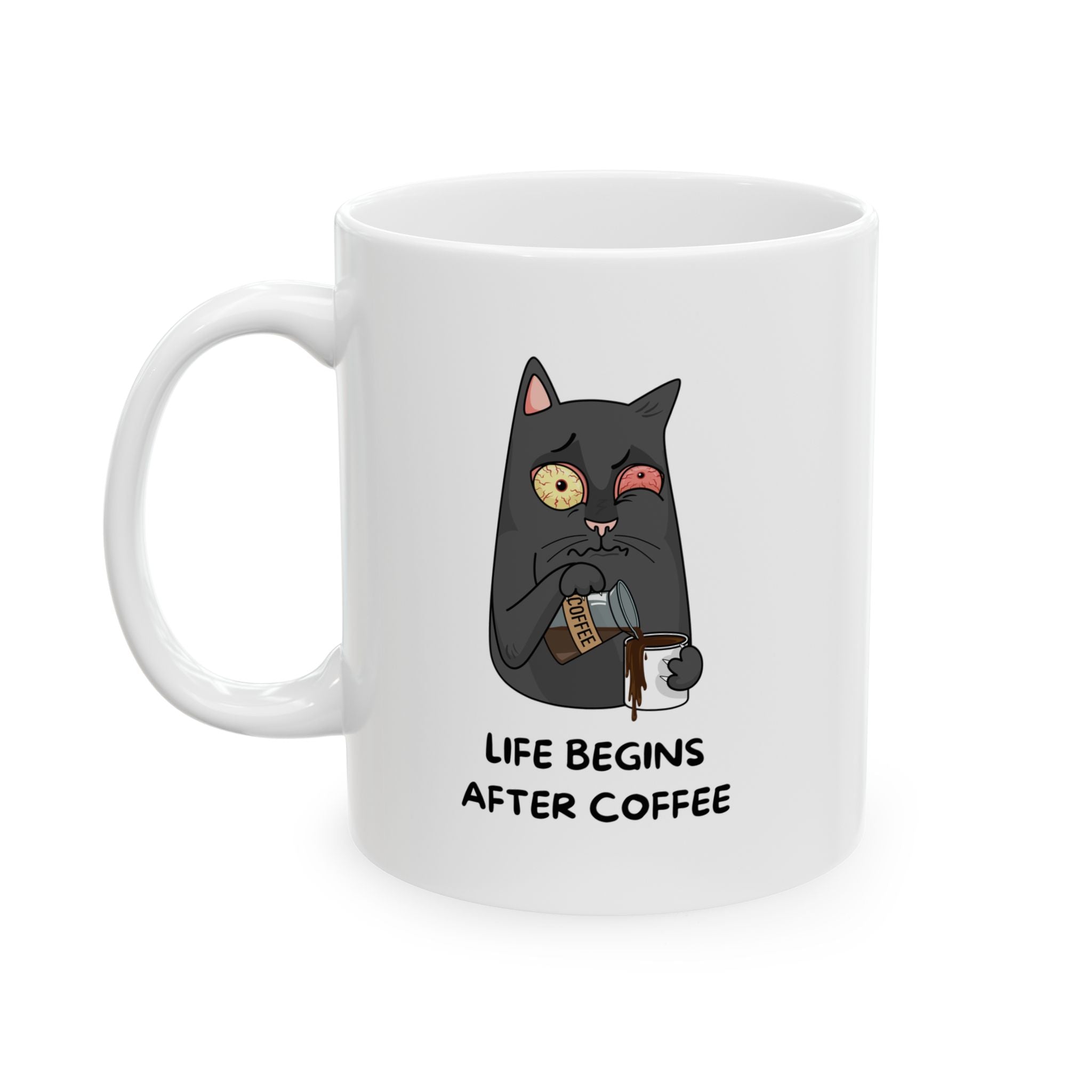 Life Begins After Coffee  Mug Printify