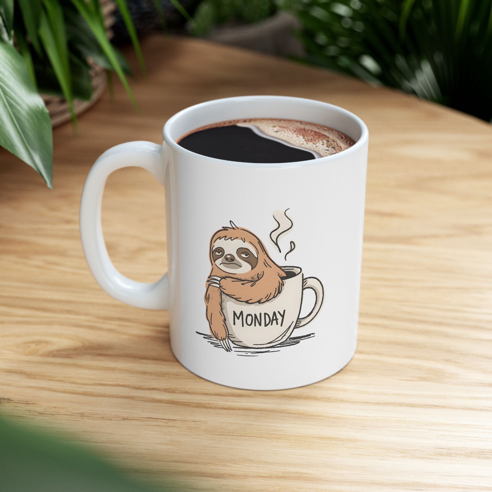 Monday Sloth Coffee Mug