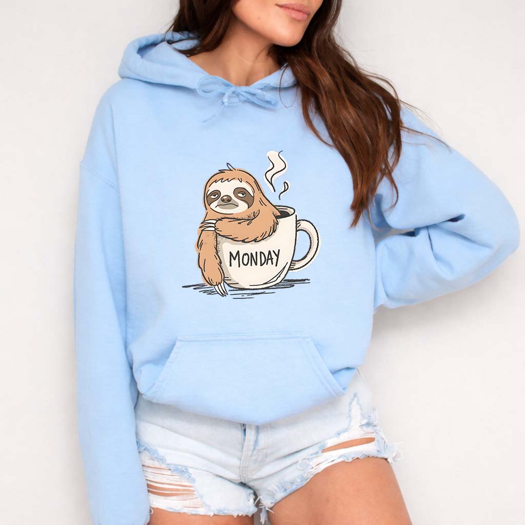 Cute Lazy Sloth in Coffee Mug Sweatshirt - Vanyra