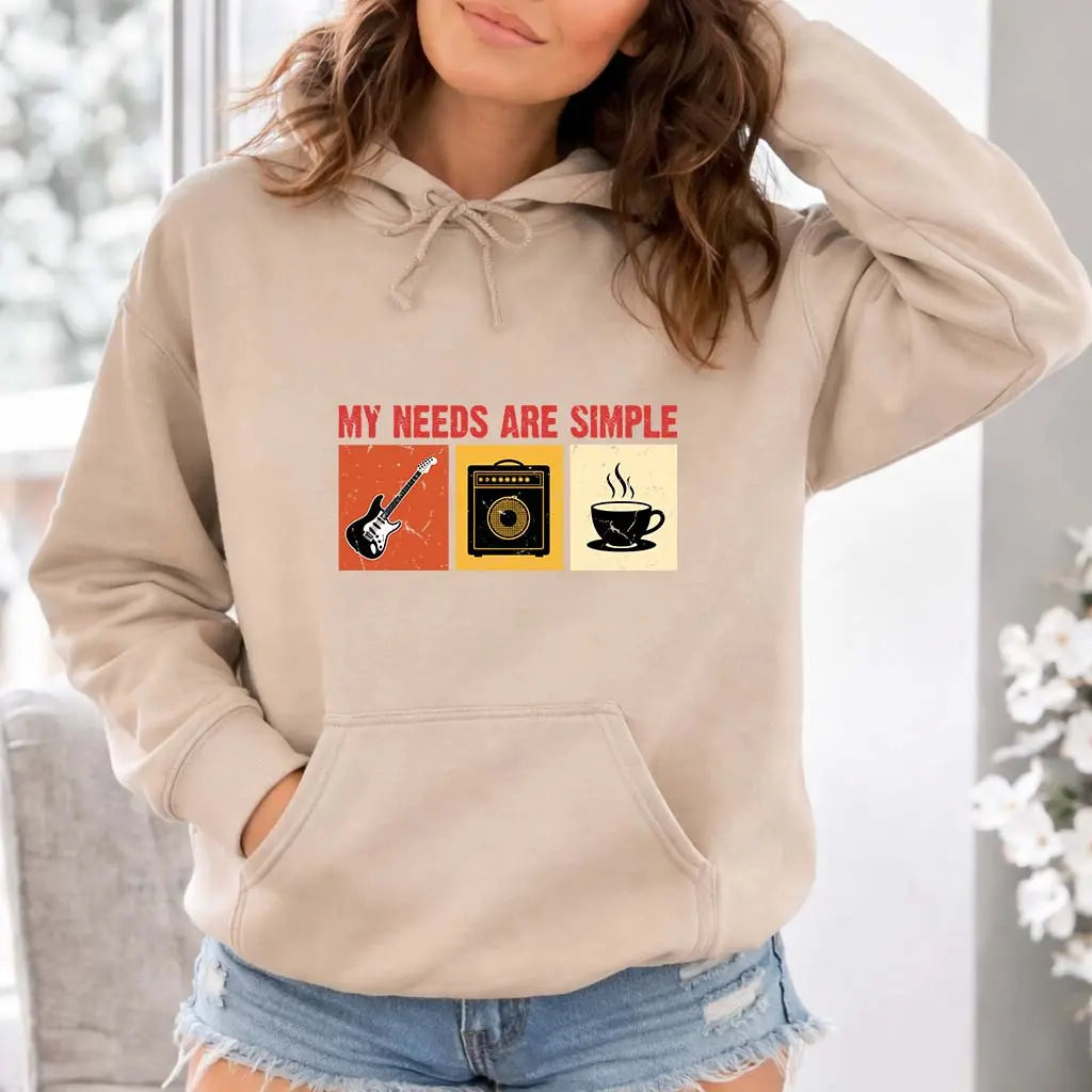 Guitar Amp Coffee Graphic Hoodie - Vanyra